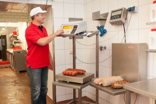 Abwiegen der Ware